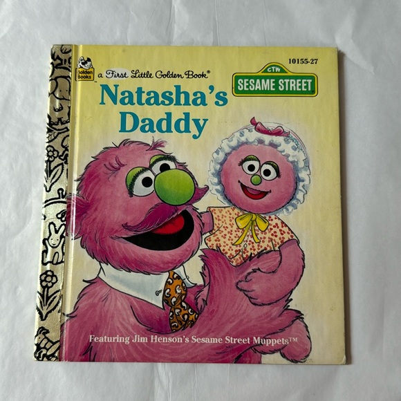 🎁5/10.00🎁 Sesame Street, Natasha’s Daddy clean book,A First Little Golden Book - Picture 1 of 5